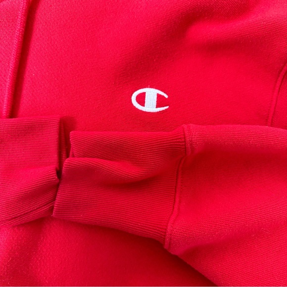 Champion reverse weave red hoodie - Picture 4 of 6